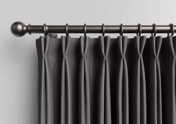 Shima Faux Silk, Slate - Made to Measure Curtains - Image 10